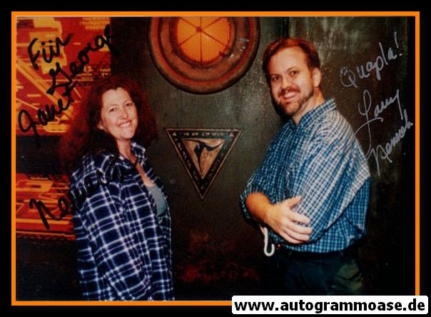 Autogramme Film (USA) | Janet + Larry NEMECEK | 1990er Foto (Portrait Color Convention)