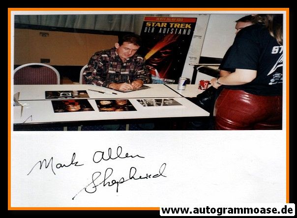 Autogramm Film (USA) | Mark Allen SHEPHERD | 1998 Foto (Star Trek) 1