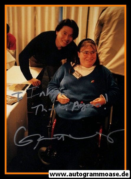 Autogramm Film (USA) | Garrett WANG | 1990er Foto (Portrait Color Convention) 1