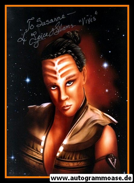 Autogramm Film (USA) | Spice WILLIAMS | 1989 Foto "Star Trek" (Vixis)