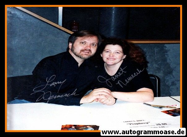 Autogramme Film (USA) | Janet + Larry NEMECEK | 1990er Foto (Portrait Color Convention)