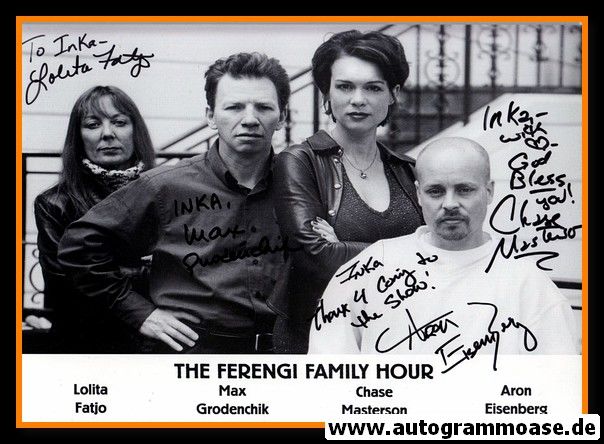 Autogramme Film (USA) | THE FERENGI FAMILY HOUR | 2000er (Portrait SW) + 4 AG