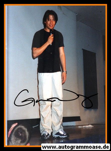 Autogramm Film (USA) | Garrett WANG | 1990er Foto (Privataufnahme) 2