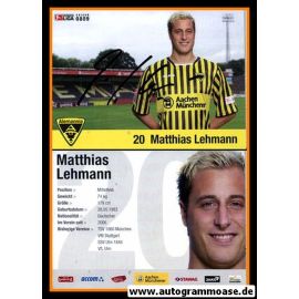 Autogramm Fussball | Alemannia Aachen | 2008 | Matthias LEHMANN