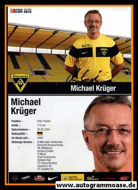 Autogramm Fussball | Alemannia Aachen | 2009 | Michael KRÜGER