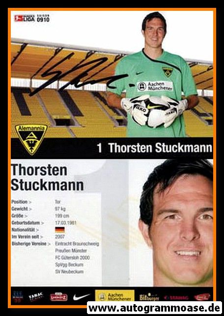 Autogramm Fussball | Alemannia Aachen | 2009 | Thorsten STUCKMANN