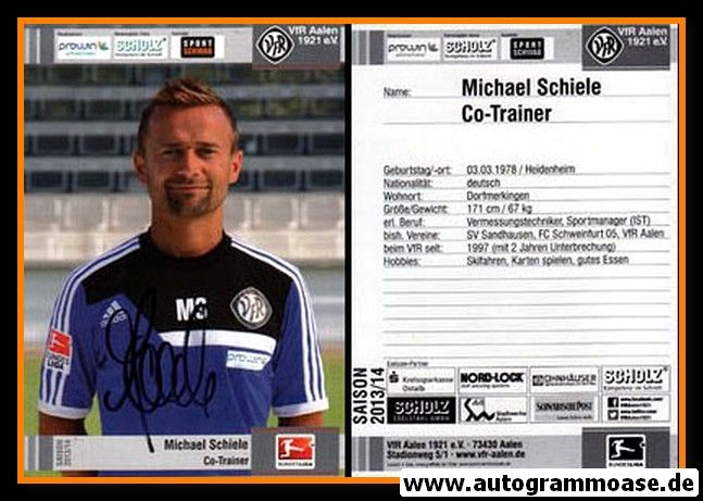 Autogramm Fussball | VfR Aalen | 2013 | Michael SCHIELE