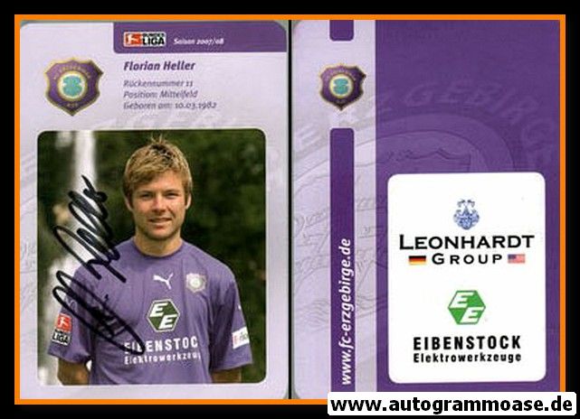 Autogramm Fussball | FC Erzgebirge Aue | 2007 | Florian HELLER