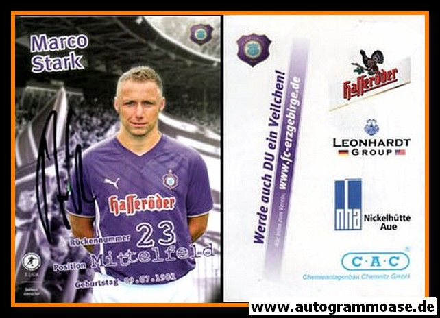 Autogramm Fussball | FC Erzgebirge Aue | 2009 | Marco STARK