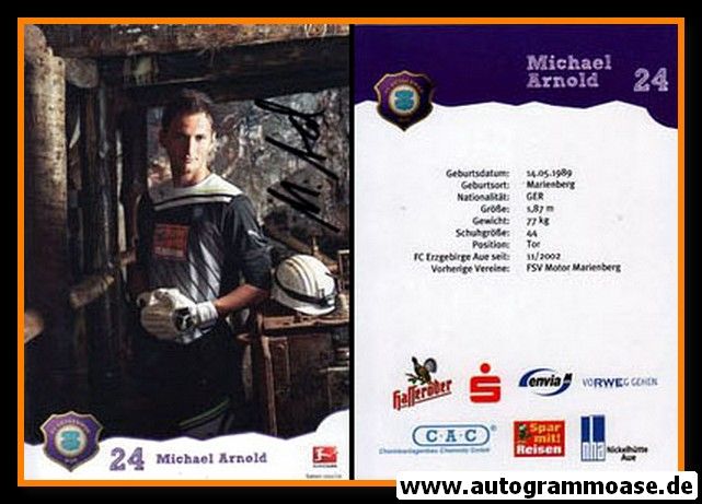 Autogramm Fussball | FC Erzgebirge Aue | 2011 | Michael ARNOLD