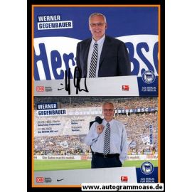 Autogramm Fussball | Hertha BSC Berlin | 2011 | Werner GEGENBAUER
