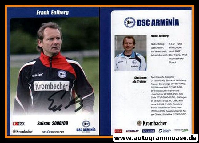 Autogramm Fussball | DSC Arminia Bielefeld | 2008 | Frank EULBERG