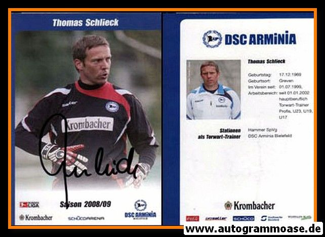 Autogramm Fussball | DSC Arminia Bielefeld | 2008 | Thomas SCHLIECK