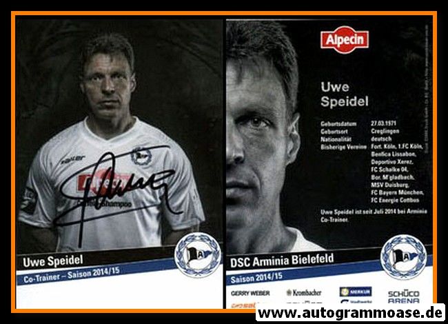Autogramm Fussball | DSC Arminia Bielefeld | 2014 | Uwe SPEIDEL