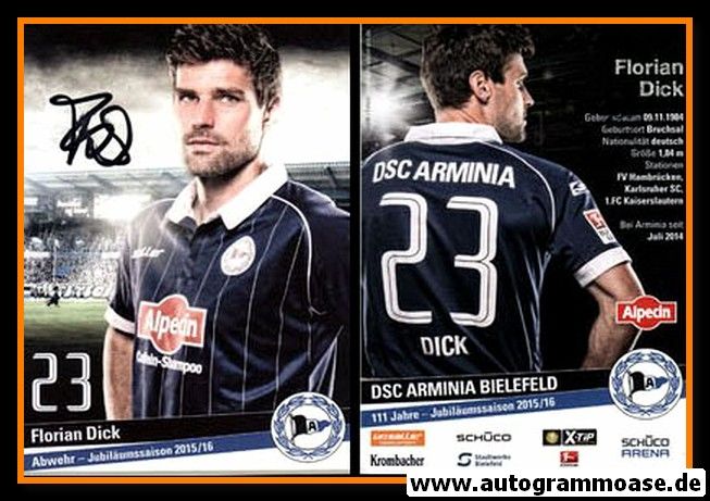 Autogramm Fussball | DSC Arminia Bielefeld | 2015 | Florian DICK