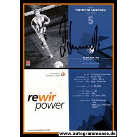 Autogramm Fussball | VfL Bochum | 2009 | Christoph DABROWSKI