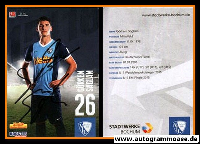 Autogramm Fussball | VfL Bochum | 2015 | Görkem SAGLAM