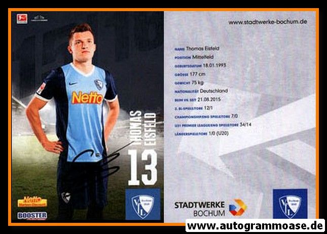 Autogramm Fussball | VfL Bochum | 2015 | Thomas EISFELD