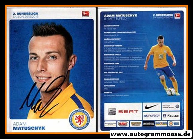 Autogramm Fussball | Eintracht Braunschweig | 2015 | Adam MATUSCHYK