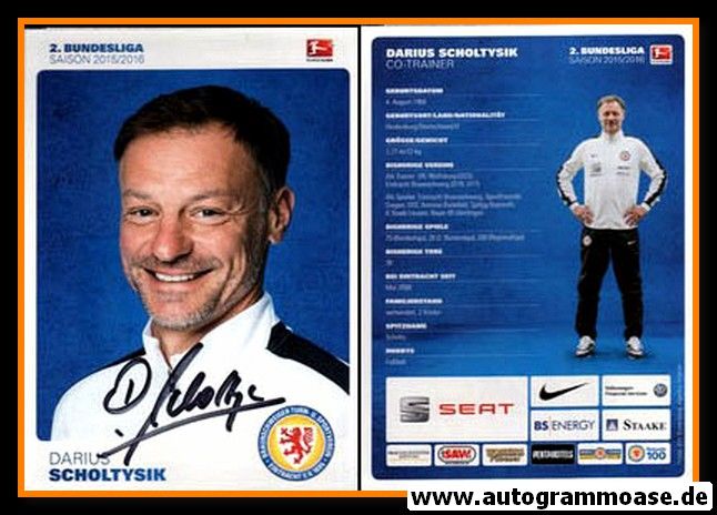 Autogramm Fussball | Eintracht Braunschweig | 2015 | Darius SCHOLTYSIK