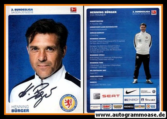 Autogramm Fussball | Eintracht Braunschweig | 2015 | Henning BÜRGER