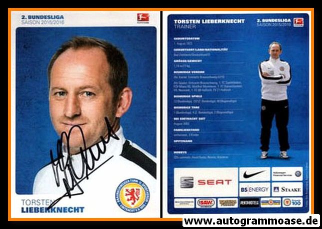 Autogramm Fussball | Eintracht Braunschweig | 2015 | Torsten LIEBERKNECHT