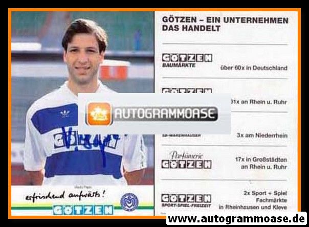 Autogramm Fussball | MSV Duisburg | 1992 | Vlado PAPIC