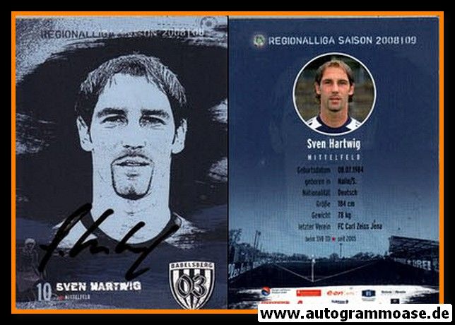 Autogramm Fussball | SV Babelsberg 03 | 2008 | Sven HARTWIG