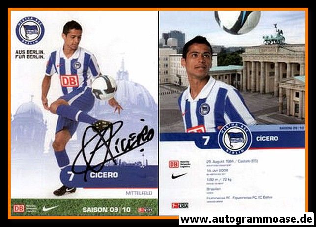 Autogramm Fussball | Hertha BSC Berlin | 2009 | CICERO