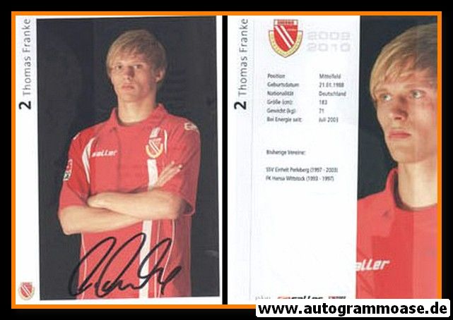 Autogramm Fussball | FC Energie Cottbus | 2009 | Thomas FRANKE