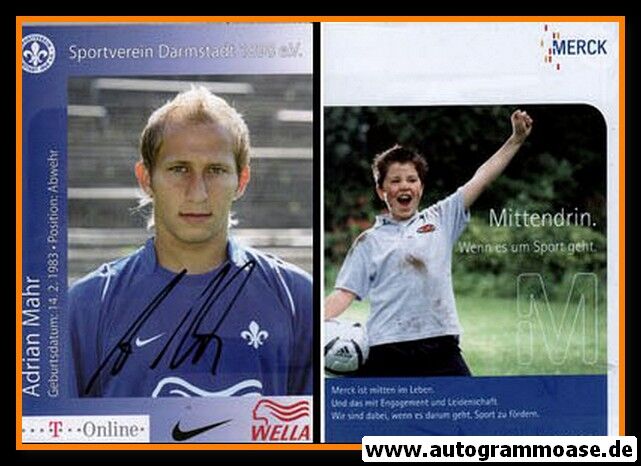 Autogramm Fussball | SV Darmstadt 98 | 2006 | Adrian MAHR