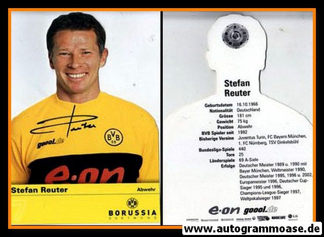Autogramm Fussball | Borussia Dortmund | 2002 Stanz | Stefan REUTER