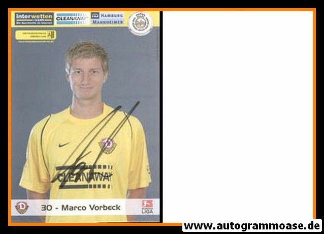 Autogramm Fussball | Dynamo Dresden | 2005 | Marco VORBECK