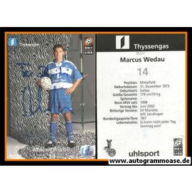 Autogramm Fussball | MSV Duisburg | 1999 | Marcus WEDAU