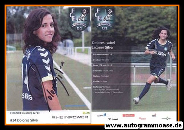 Autogramm Fussball (D) | FCR 2001 Duisburg | 2012-1 | Dolores SILVA