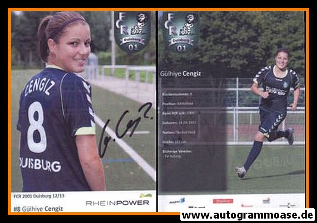 Autogramm Fussball (Damen) | FCR 2001 Duisburg | 2012-1 | Gülhiye CENGIZ