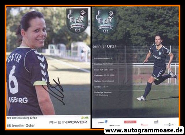 Autogramm Fussball (Damen) | FCR 2001 Duisburg | 2012-1 | Jennifer OSTER