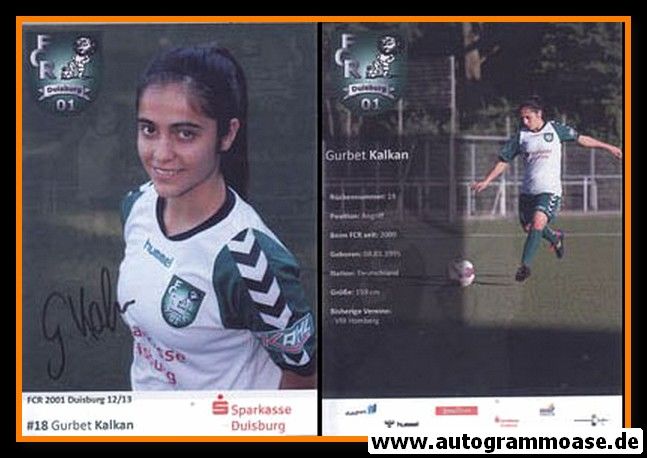 Autogramm Fussball (Damen) | FCR 2001 Duisburg | 2012-2 | Gurbet KALKAN