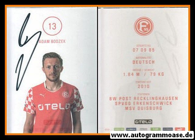 Autogramm Fussball | Fortuna Düsseldorf | 2014 | Adam BODZEK