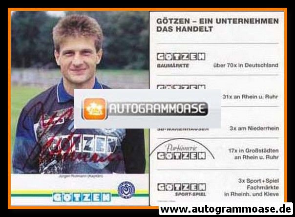 Autogramm Fussball | MSV Duisburg | 1993 | Jürgen ROLLMANN