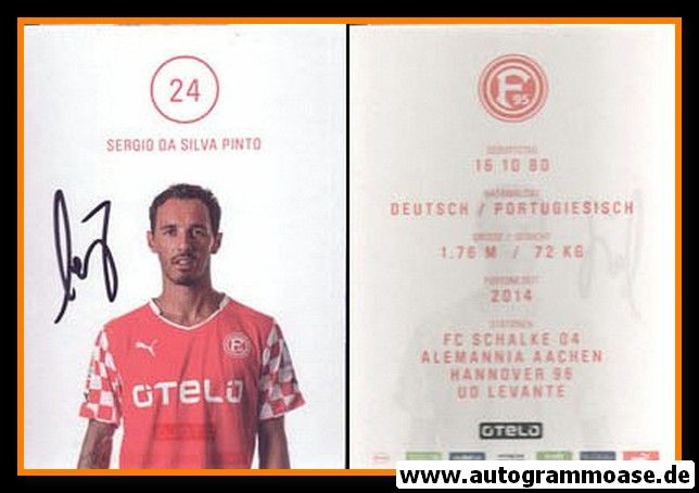 Autogramm Fussball | Fortuna Düsseldorf | 2014 | Sergio DA SILVA PINTO
