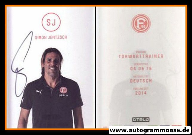 Autogramm Fussball | Fortuna Düsseldorf | 2014 | Simon JENTZSCH