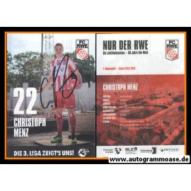 Autogramm Fussball | FC Rot-Weiss Erfurt | 2015 | Christoph MENZ