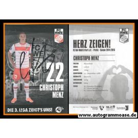 Autogramm Fussball | FC Rot-Weiss Erfurt | 2014 | Christoph MENZ