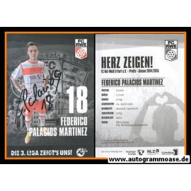 Autogramm Fussball | FC Rot-Weiss Erfurt | 2014 | Federico PALACIOS MARTINEZ