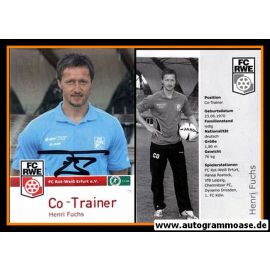 Autogramm Fussball | FC Rot-Weiss Erfurt | 2009 | Henri FUCHS