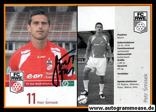 Autogramm Fussball | FC Rot-Weiss Erfurt | 2009 | Petr SMISEK