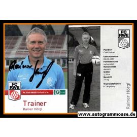 Autogramm Fussball | FC Rot-Weiss Erfurt | 2009 | Rainer HÖRGL