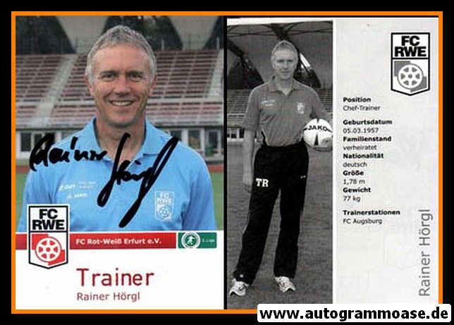 Autogramm Fussball | FC Rot-Weiss Erfurt | 2009 | Rainer HÖRGL