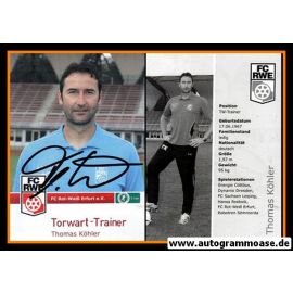 Autogramm Fussball | FC Rot-Weiss Erfurt | 2009 | Thomas KÖHLER